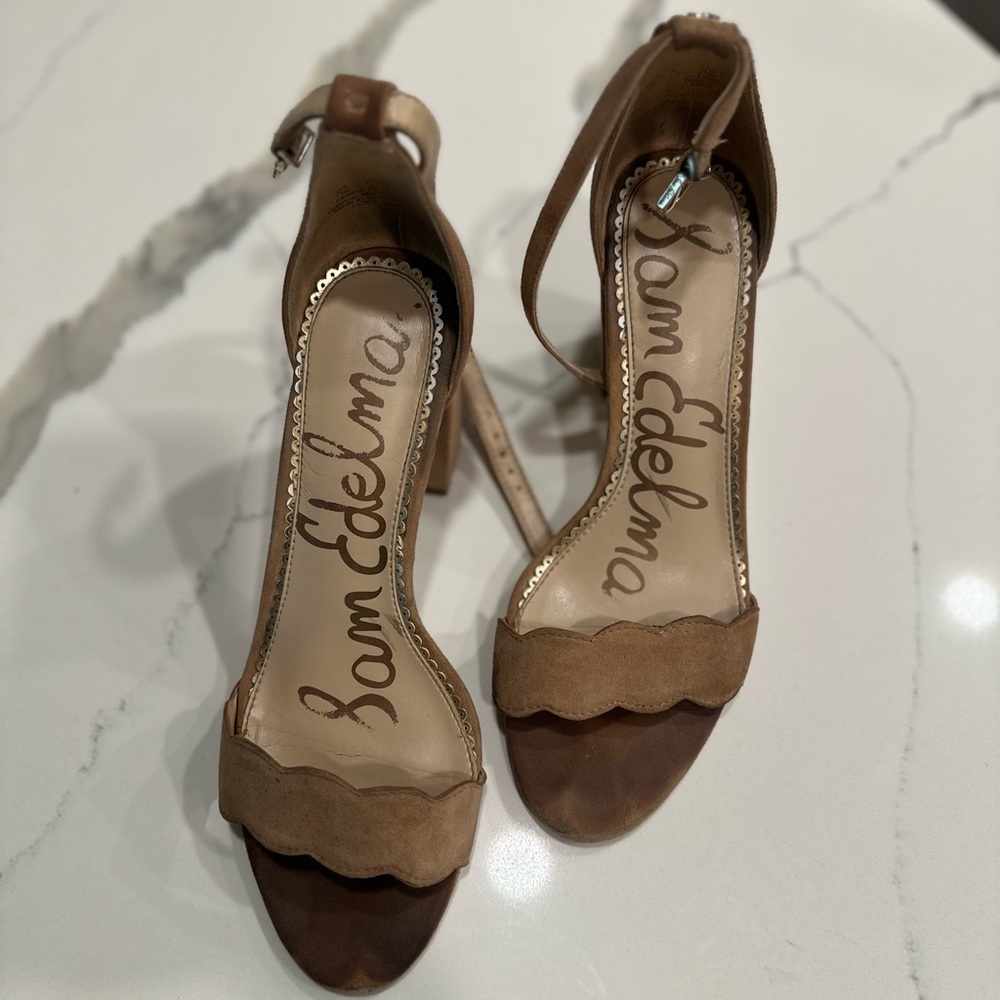 Nude Sam Edelman Block Heels